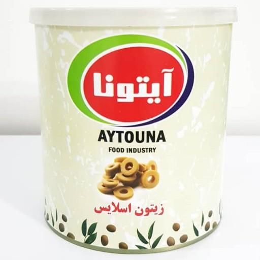 زیتون اسلایس سبز قوطی 800گرمی